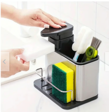 Dispensador de Jabon 3 EN 1 en ACERO